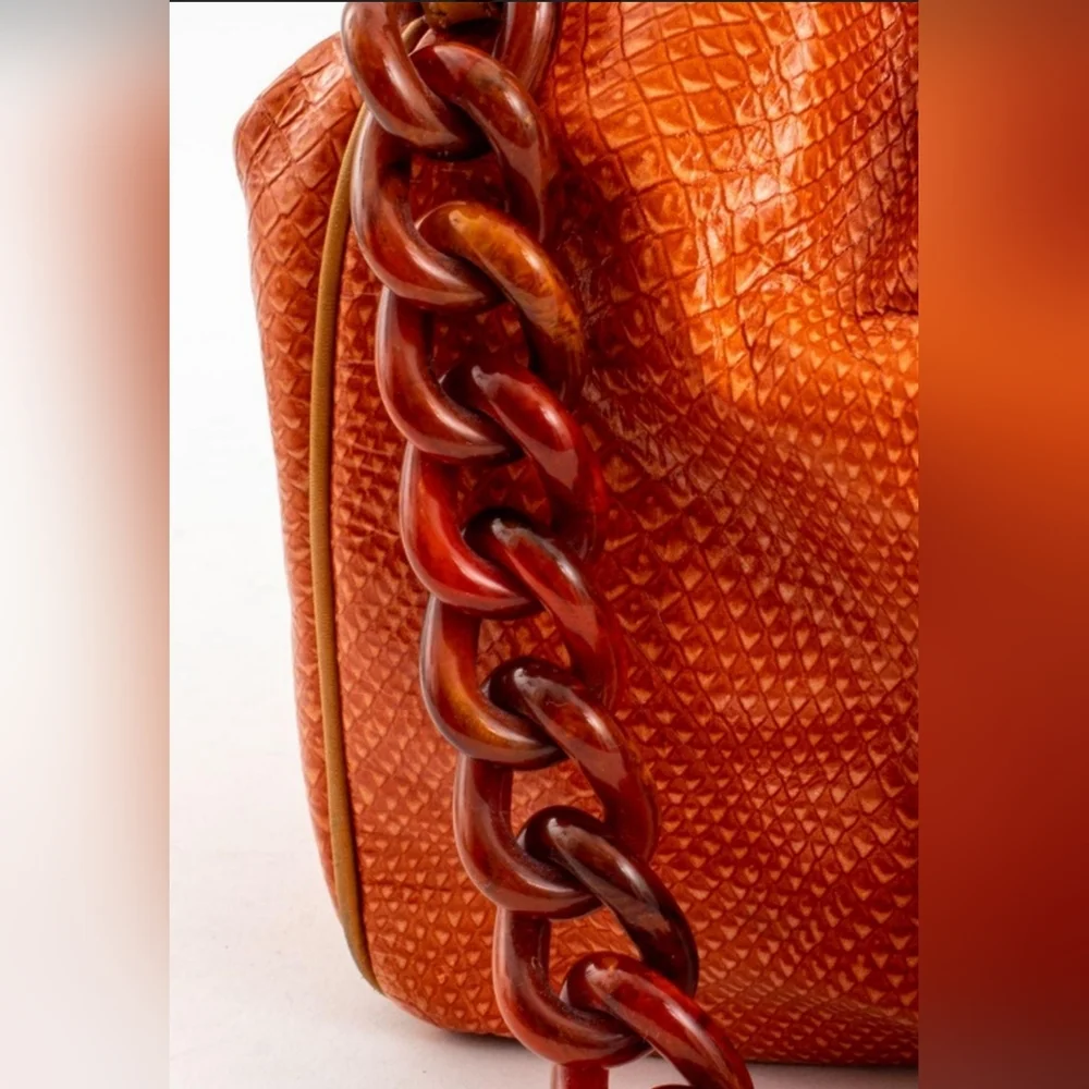 MARC JACOBS Stam CECILIA Embossed SNAKESKIN Two-way Crossbody Top Handle Handbag - Picture 9 of 17